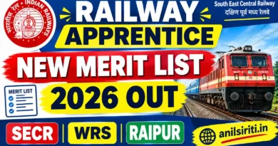 SECR WRS Apprentice Merit list 2026 Out