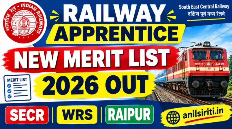 SECR WRS Apprentice Merit list 2026 Out