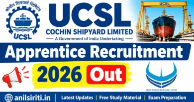 UCSL Apprentice Recruitment 2026 Out