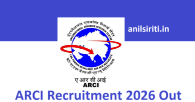 ARCI Recruitment 2026 Out