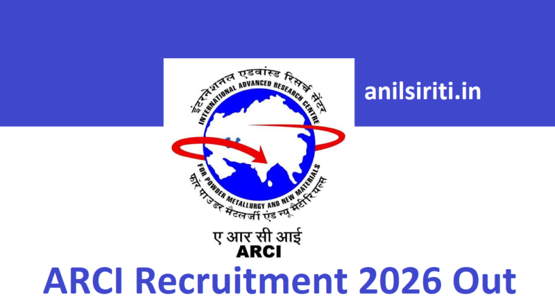 ARCI Recruitment 2026 Out
