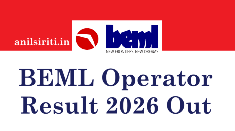 BEML Operator Result 2026 Out