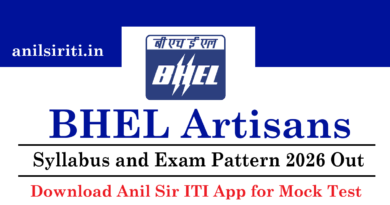 BHEL Artisan Syllabus and Exam Pattern 2026 Out