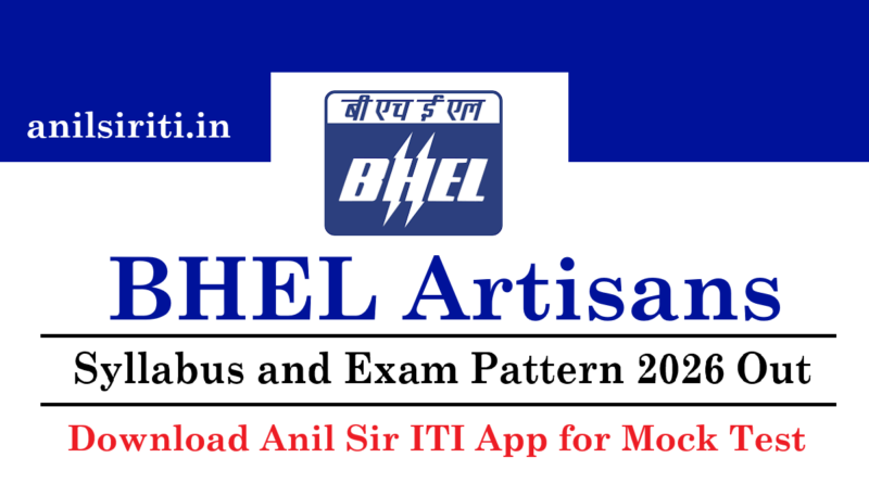 BHEL Artisan Syllabus and Exam Pattern 2026 Out