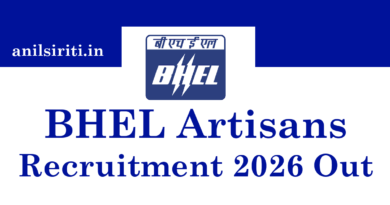 BHEL Artisans Recruitment 2026 Out, ITI latest vacancy 2026