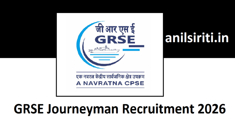 GRSE Journeyman Recruitment 2026 Out