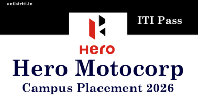 Hero Motocorp Haridwar ITI Campus Placement 2026