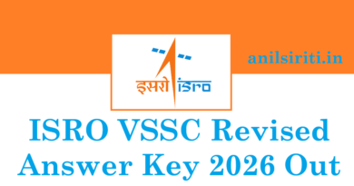 ISRO VSSC Revised Answer Key 2026 Out
