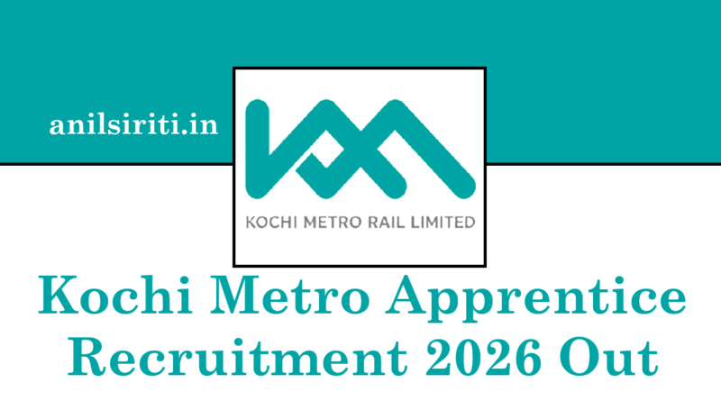 Kochi Metro Apprentice Recruitment 2026 Out