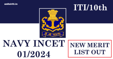 Indian Navy INCET 01/2024 New merit list out