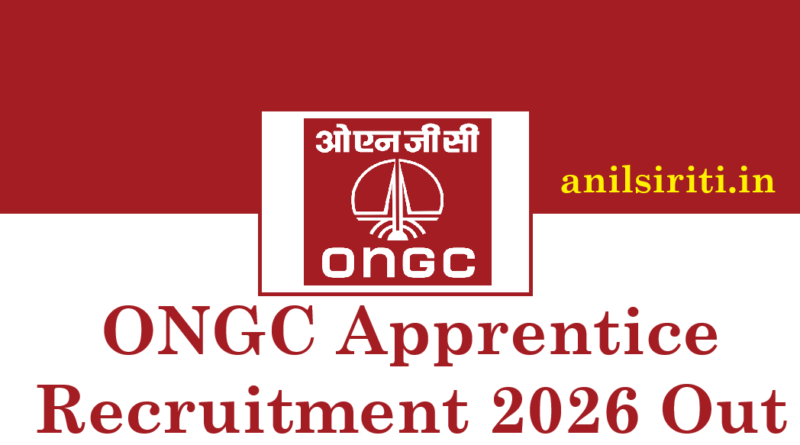 ONGC Apprentice Recruitment 2026 Out