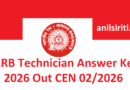 RRB Technician Answer Key 2026 Out CEN 02/2026
