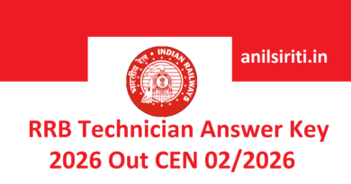 RRB Technician Answer Key 2026 Out CEN 02/2026