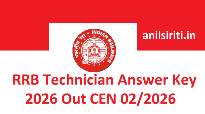RRB Technician Answer Key 2026 Out CEN 02/2026
