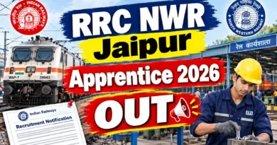 RRC NWR Jaipur Apprentice 2026 Out