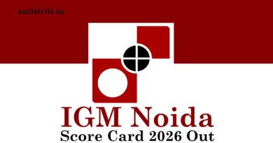 IGM Noida Score Card 2026 Out