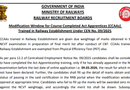 RRB Group D CEN 09/2025 CCAA Modification window 2026 Out